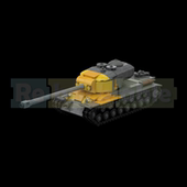 MOC积木军事 积木玩具儿童 小颗粒拼装 二战美军 t29重型坦克模型