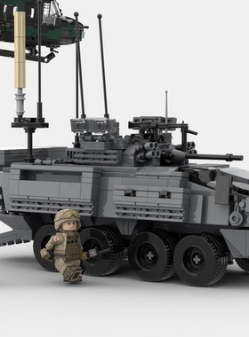 MOC-162457 LAV步兵装甲车模型 适用拼装益智积木玩具儿童男