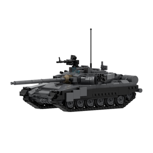 MOC积木军事 90A坦克模型 适用小颗粒拼装 积木玩具儿童男