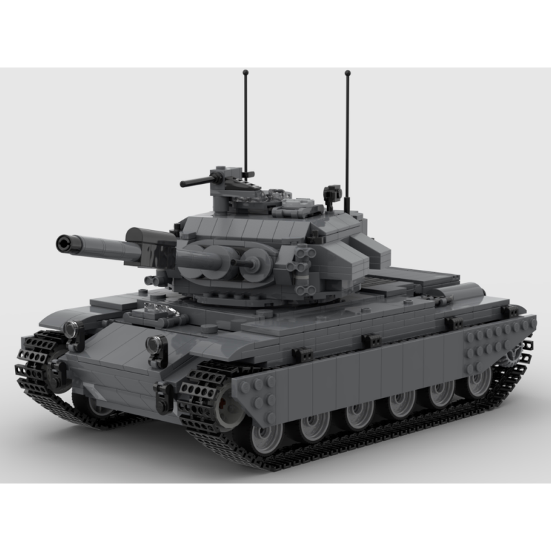 MOC积木军事 百夫长坦克模型 适用拼装积木玩具儿童男