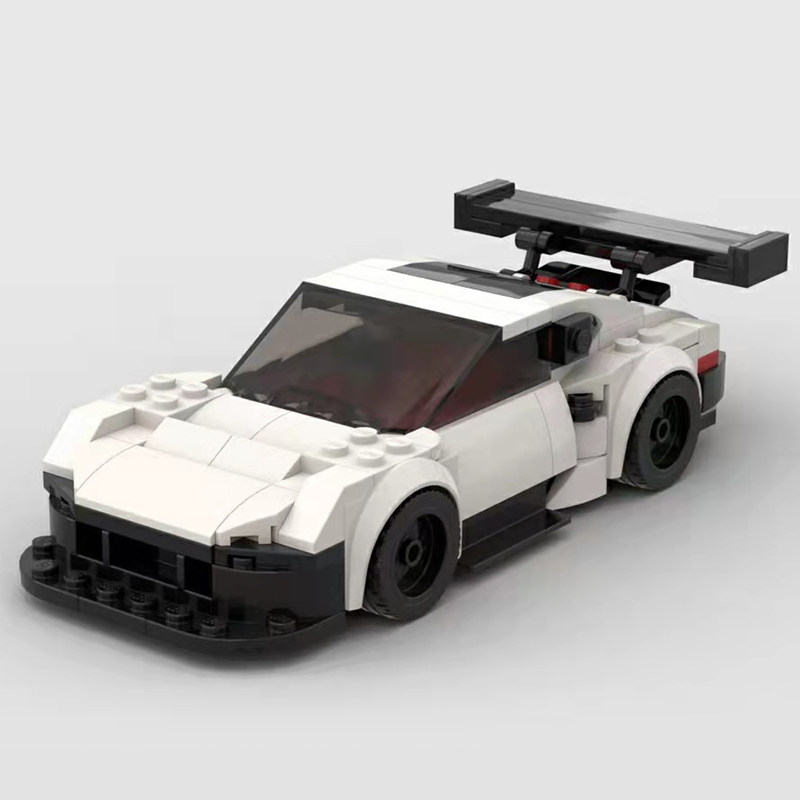 moc积木玩具套装礼物适用乐高保时捷911 rsr跑车赛车超跑