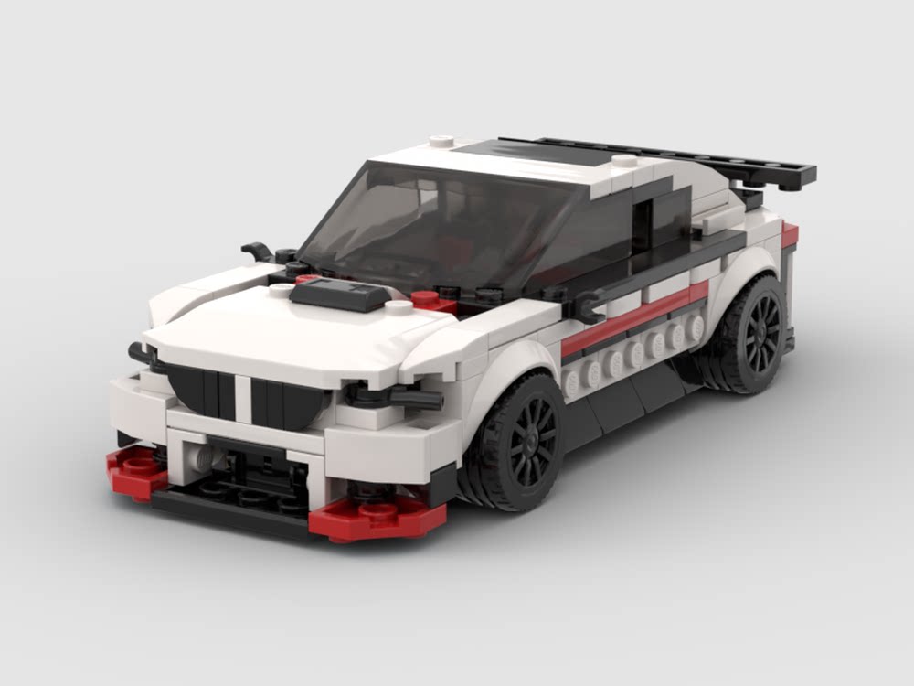 qf moc汽车模型系列适用乐高积木宝马bmw m2 跑车拼装益智玩具