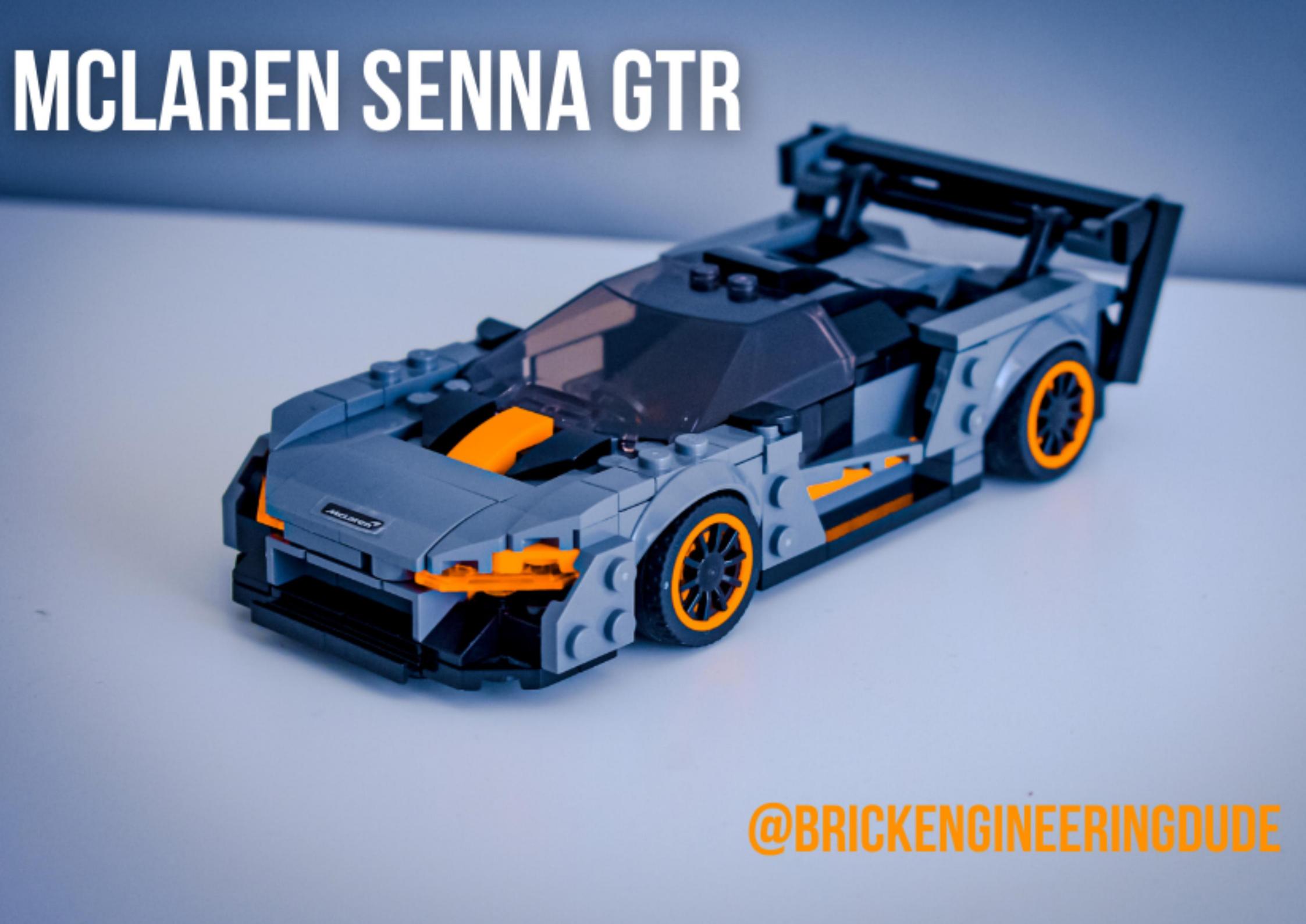 qf moc积木玩具适用乐高迈凯伦塞纳senna75892赛车跑车汽车 改8格