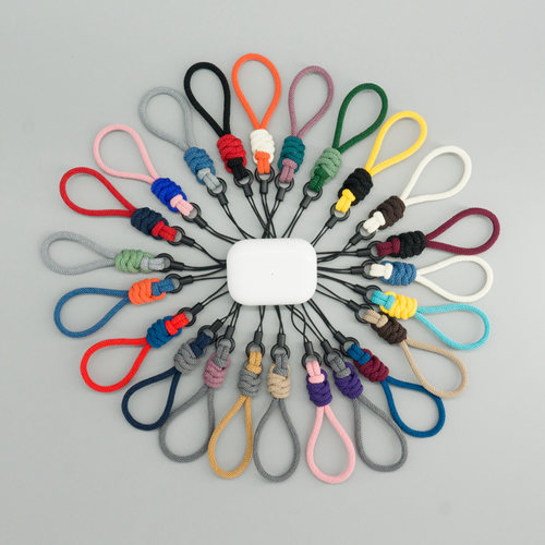 虾米家手工编织适用苹果airpodspro三代耳机挂绳定制ins手机挂绳