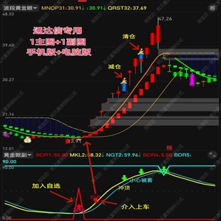 2025通达信股票机构主力波段黄金眼抄底擒牛短线买卖提示交易指标