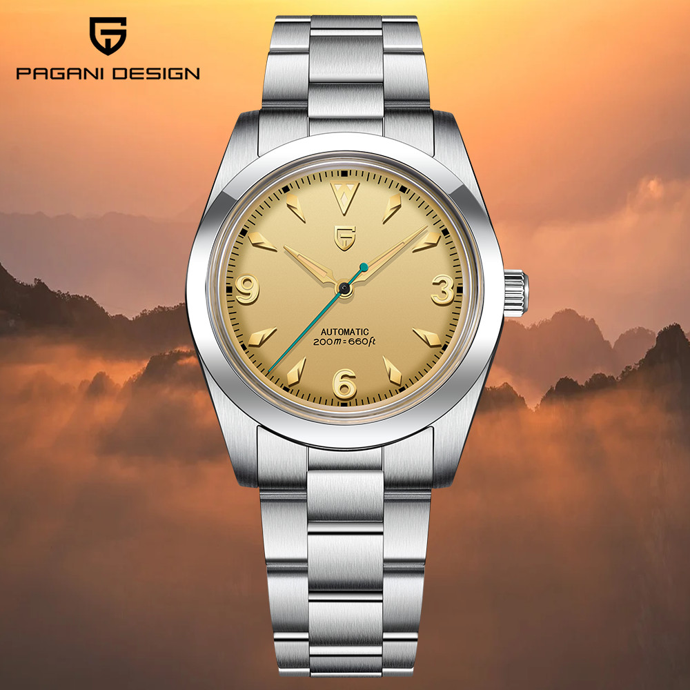 Pagani Design新款男士自动机械手表NH35不锈钢200M防水手表1785