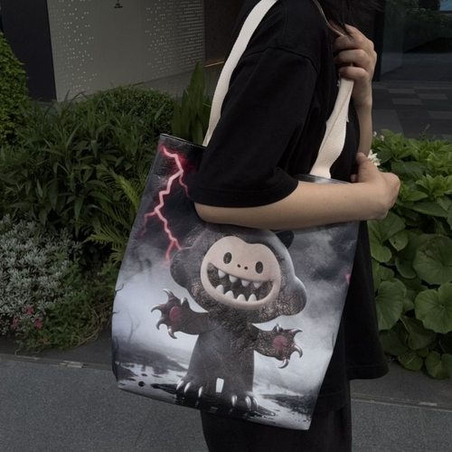 大容量单肩手提包卡通动漫帆布袋