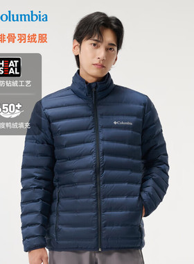 哥伦比亚羽绒服男25秋冬户外650蓬热压防跑绒轻薄羽绒外套WE9860
