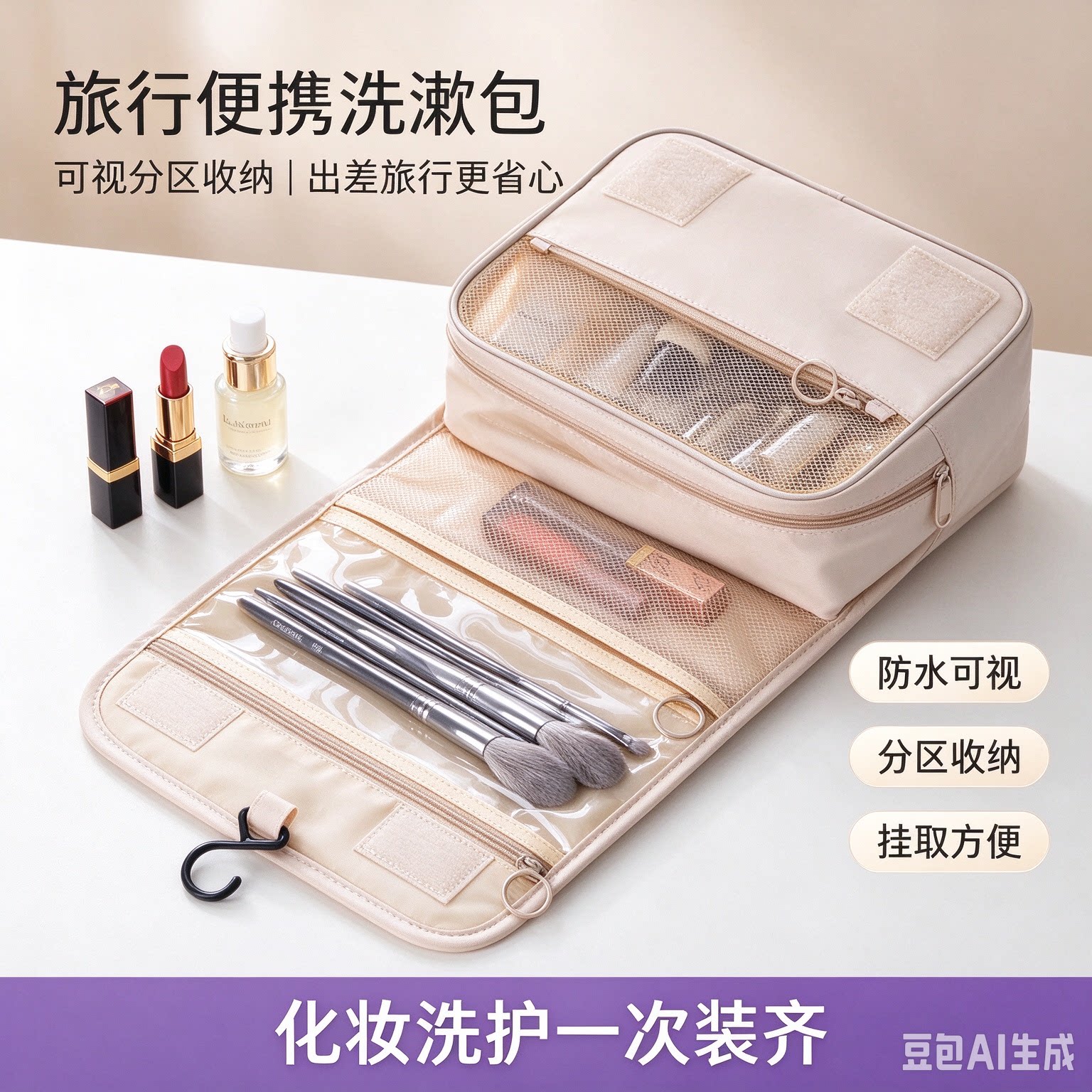 旅行便携干湿分离大容量洗漱包