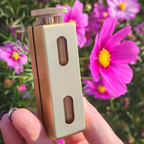 8*70mm方形黄铜卷烟器纯铜手卷机