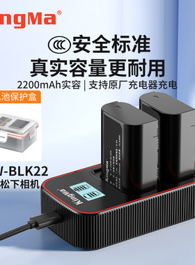 3C认证 劲码DMW-BLF19E微单单反相机电池适用松下DMC-GH4 GH5 GH5S GH3 G9LGK BLF19E双充充电器usb座充快充