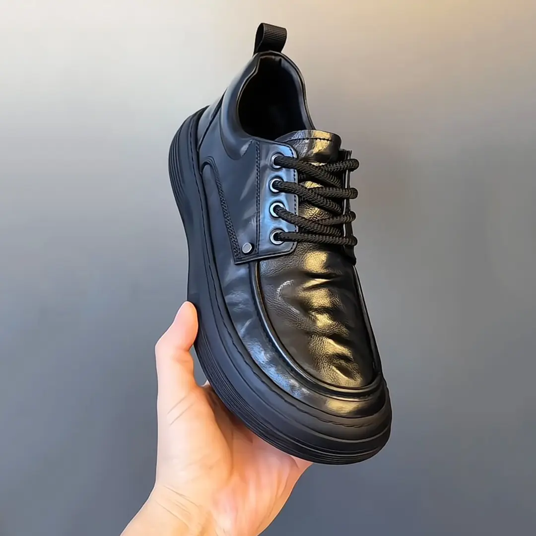 久睿真皮软底商务休闲男士皮鞋