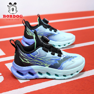 巴布豆童鞋男童运动鞋2026新款网面中大童跑步鞋轻便软底儿童鞋子
