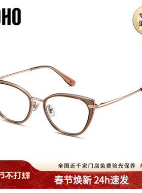 LOHO商场同款上扬猫眼框近视眼镜防蓝光修饰脸型可配镜片LH41009