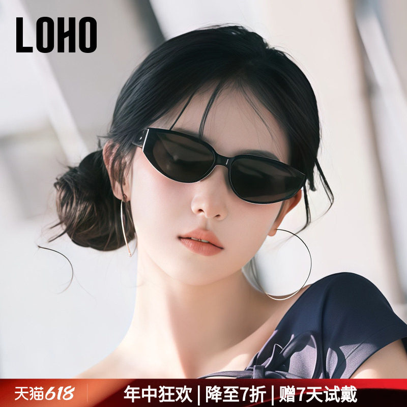 LOHO2026新款无界猫眼墨镜防紫外线高质感太阳镜复古未来感男女款