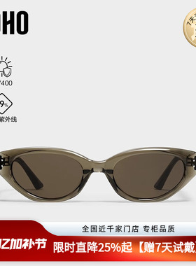 【情侣同款】LOHO猫眼茶色墨镜女26新款防紫外线窄框偏光太阳镜gm