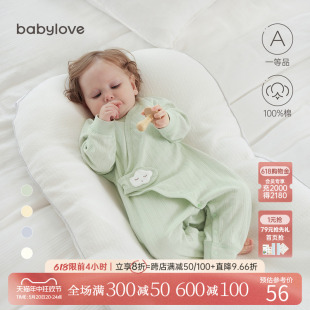 纯棉宝宝和尚服新生儿衣服初生哈衣春装 babylove婴儿连体衣春秋季