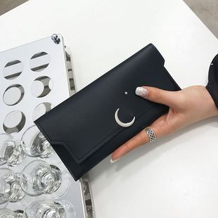长款 外贸wallet 复古女式 2025新款 手拿 星星月亮女士钱包简约时尚