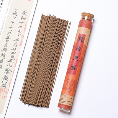 龙须黑棋楠线香家用中式天然香薰沉香檀香室内卧香增香净化空气