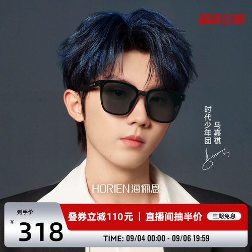 大框太阳镜海俪恩绒面N8510