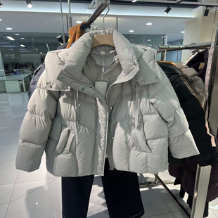 新款 连帽保暖90白鸭绒羽绒服2025冬季 女外套 时尚 015R308商场同款