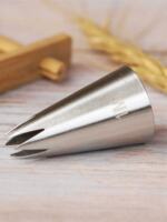 Baking mold 1M rotating rose piping nozzle straight 6-tooth Korean-style rose piping nozzle cream carved piping nozzle thumbnail 6