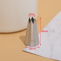 Baking mold 1M rotating rose piping nozzle straight 6-tooth Korean-style rose piping nozzle cream carved piping nozzle thumbnail 2