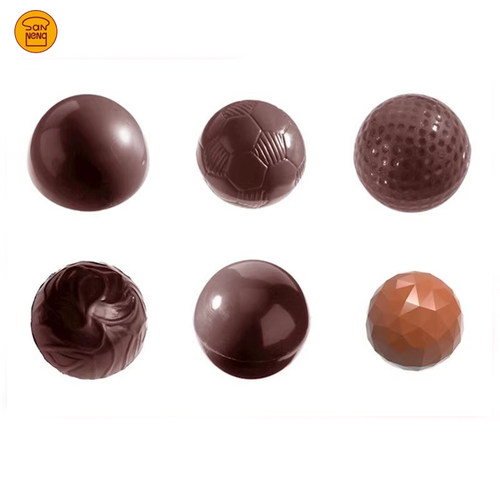 三能 比利时Chocolate World 半圆球形星空塑料巧克力模具CW1217