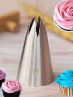 Baking mold 1M rotating rose piping nozzle straight 6-tooth Korean-style rose piping nozzle cream carved piping nozzle thumbnail 5