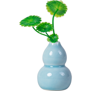 创意迷你小花瓶陶瓷桌面摆件装饰简约小花器水培花插绿植盆栽室内