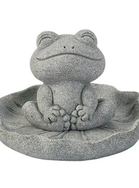 青砂石装饰可爱茶桌小青蛙小跳蛙