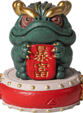 青砂石招财中式桌面金蟾摆件礼品