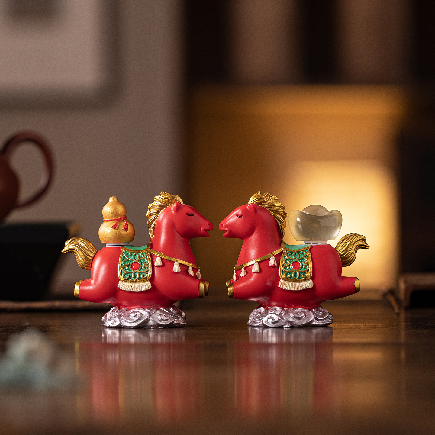 马上赚钱可旋转茶宠茶玩桌面摆件