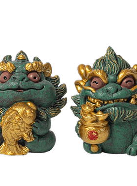 青砂石祝福中式复古桌面状元探花