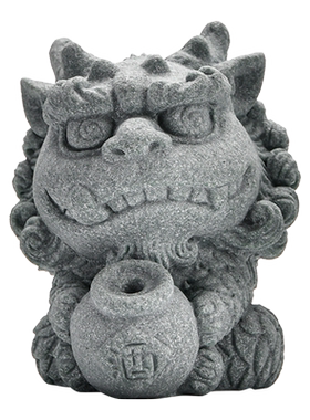 青砂石招财可爱茶桌小麒麟线香插