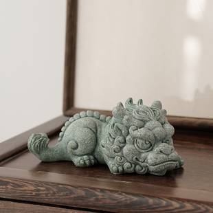 新中式天禄貔貅招财茶宠茶玩摆件创意瑞兽客厅桌面鱼缸造景装饰品
