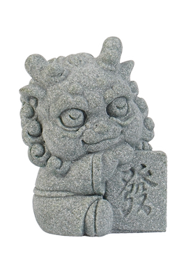 青砂石招财国潮茶桌中字祥龙摆件