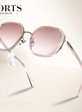 PORTS女士太阳镜时尚大框个性前卫驾驶遮阳墨镜非偏光PSF21504