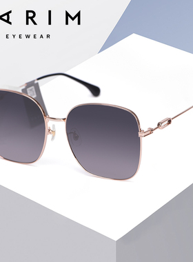 PARIM派丽蒙新款时尚渐变太阳镜女大脸显瘦百搭方框近视眼镜76049