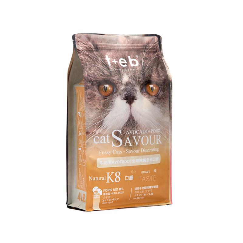 汤恩贝(TEB)猫粮K系列K2K5K7K8幼猫成猫全猫通用1.8kg/10kg增肥 B