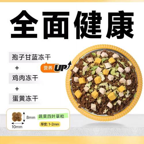威尔逊馋嘴比熊专用冻干狗粮幼成犬白色营养天然狗粮奶糕 4斤粮食