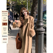 现货40券 全羊毛大衣 复古高级双面呢气质立领长款 晚颂大衣 法式