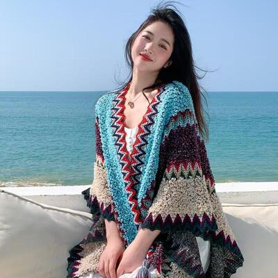 民族风披肩外搭女秋冬季