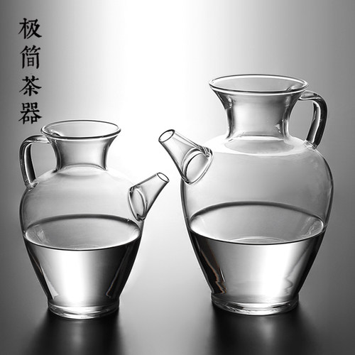 仿古玻璃专用烧水大号分茶器执壶