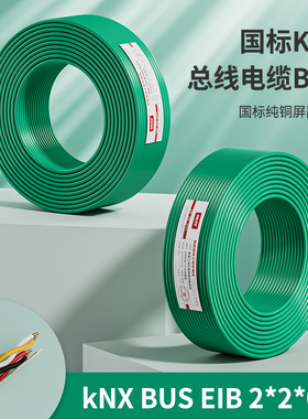 国标KNX总线BUS控制电缆EIB总线2x2x0.8平方灯控线智能家居控制线