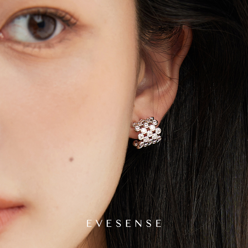 EVESENSE克拉系列高级闪钻耳圈