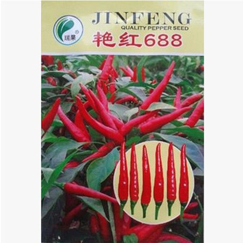 杂交一代艳红688朝天椒种子单生香辣辣椒种子可大面积种植5克