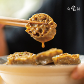 日食记荞麦面藕250g 2袋面筋素食免煮干货吸汁入味速即食凉拌