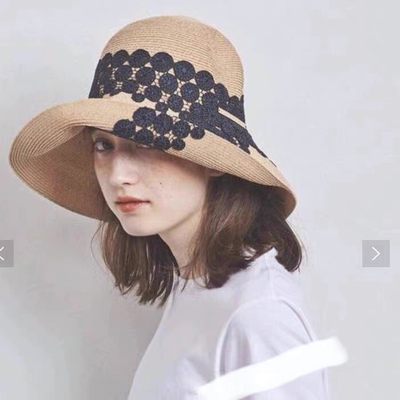日本可折叠草帽athen日系女夏季