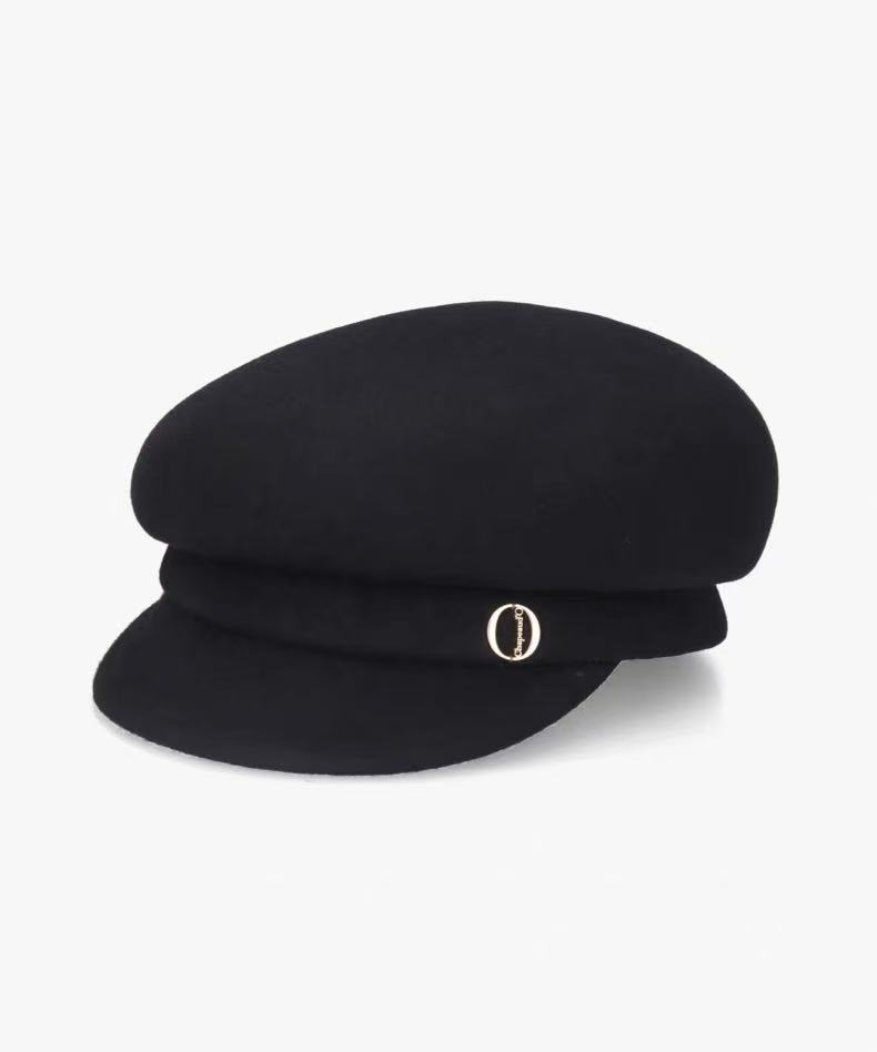 日系 overr*d chape*ud羊毛呢报童帽秋冬复古毛呢鸭舌画家帽女